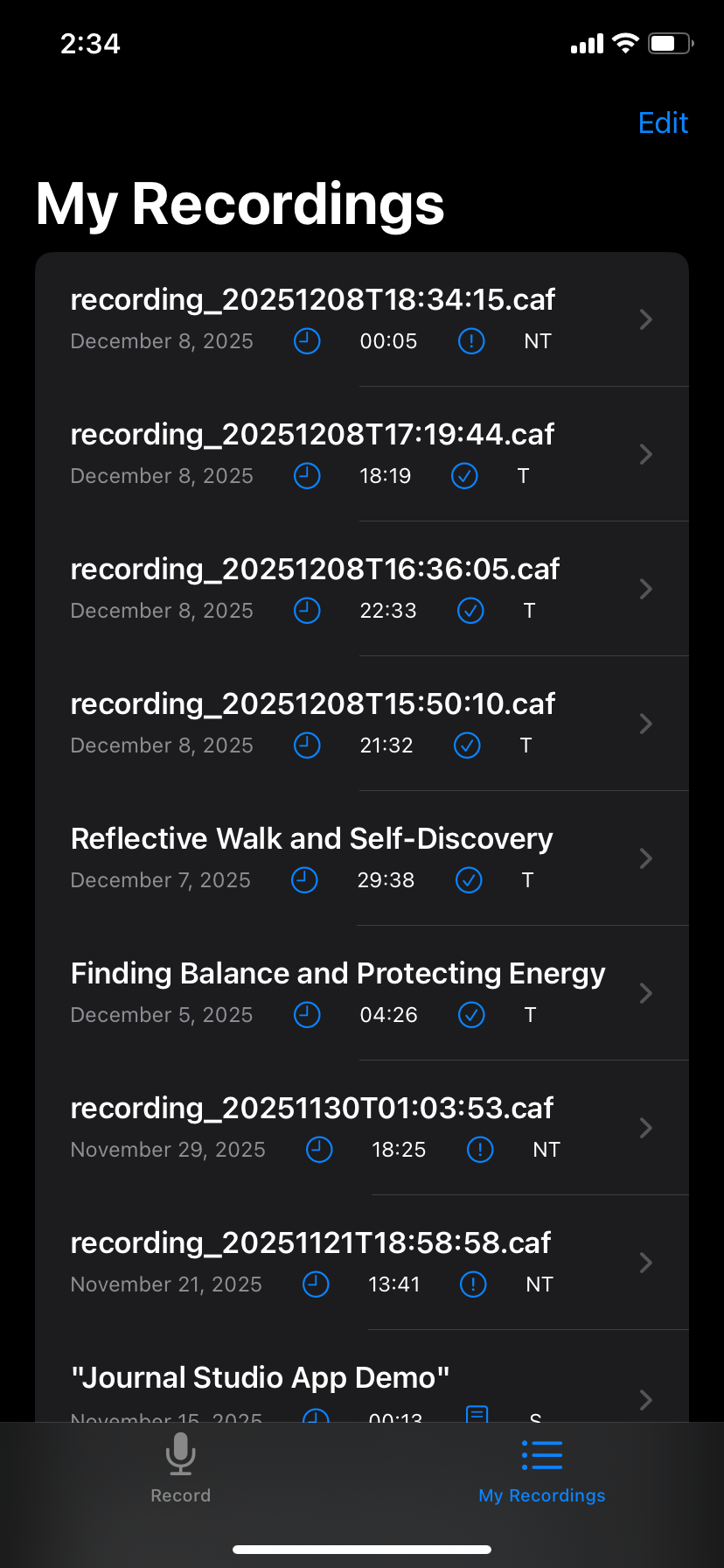 JournalStudio screen 3